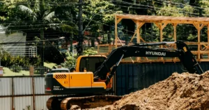 ZS40 industrial joystick on construction excavator cab — Trunsin CANbus controls