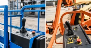 Genie GS scissor vs Z boom platform joystick control panels